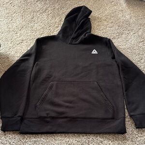 Reebok Black Pullover Hoodie with Small Chest Logo